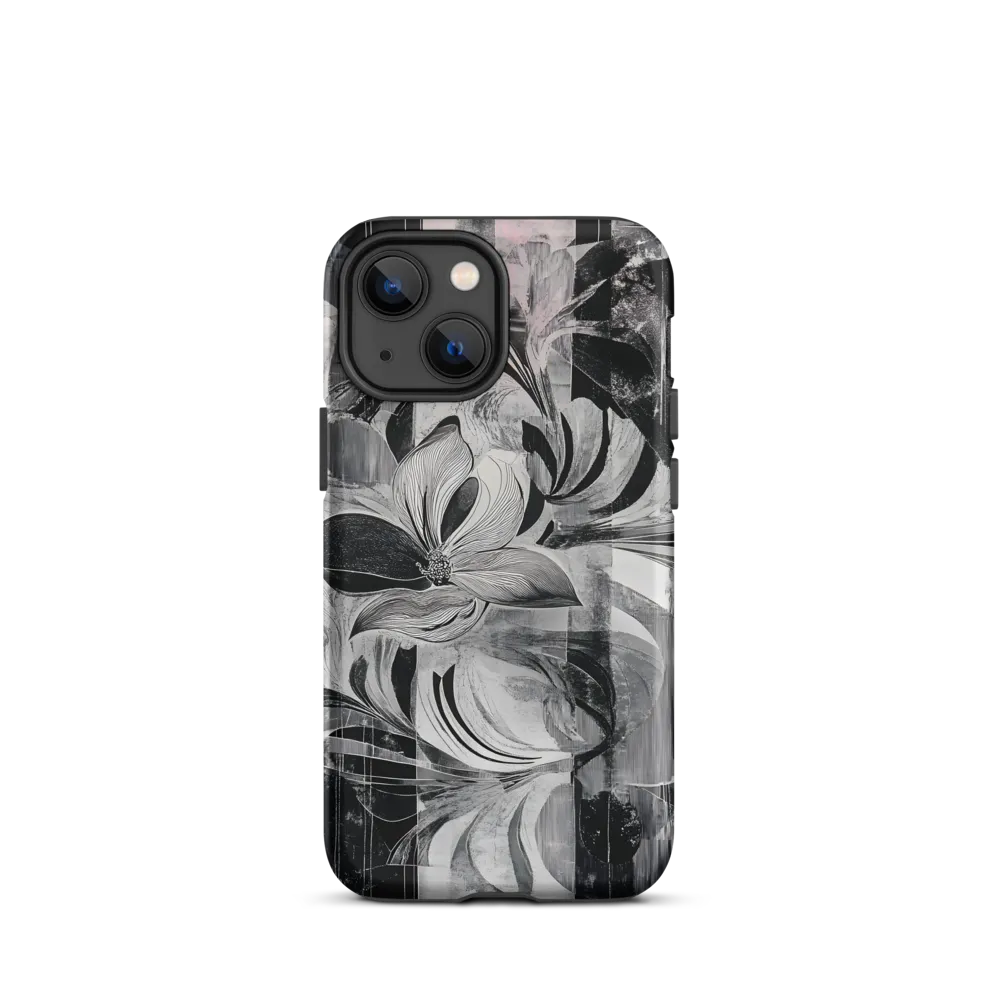Floral Fusion in Monochrome