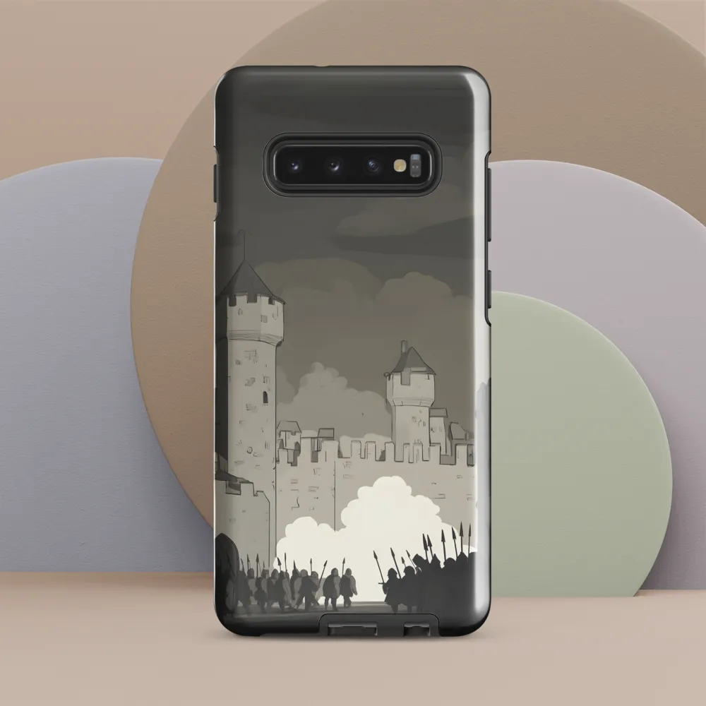 March of Valor: A Medieval Assembly | Phone Case |  S10 Plus | Tough Case | Glossy