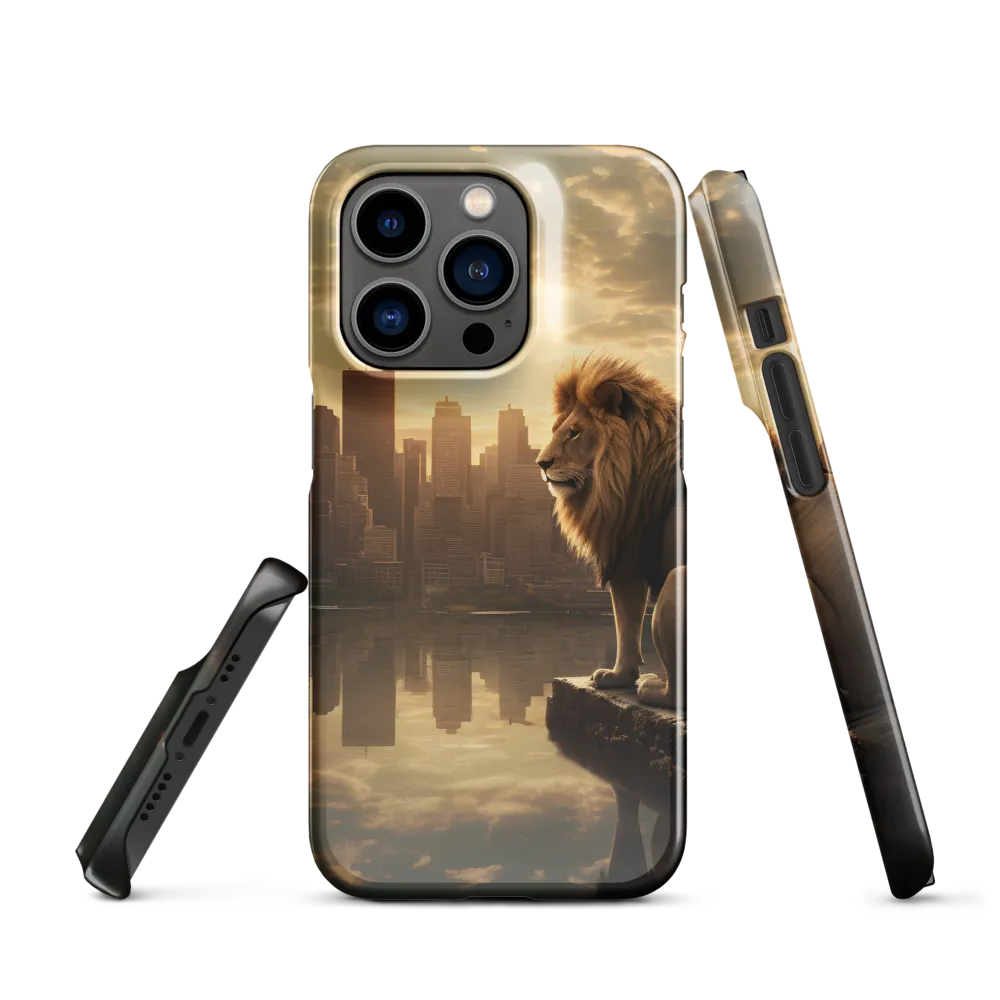 The Lion's Gaze Over the Urban Symphony