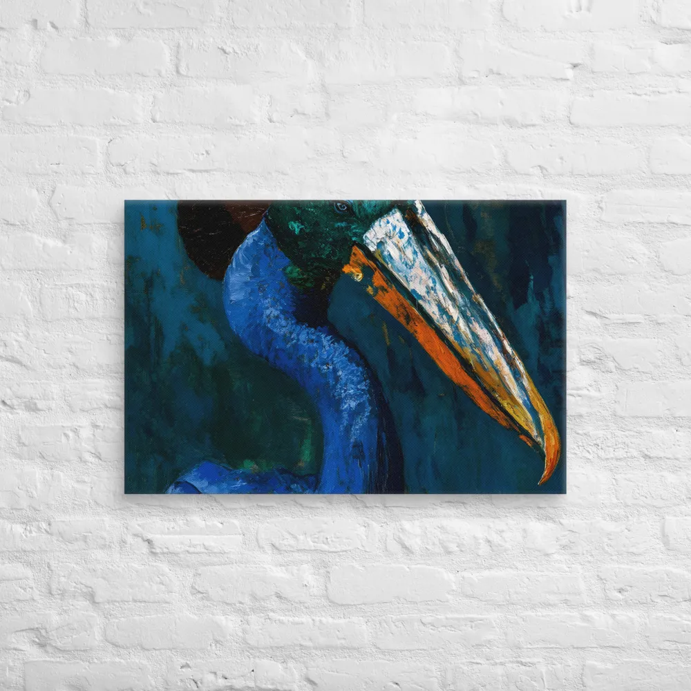 Majestic Absurdity: The Hat-Wearing Bird | Canvas | 20″×30″
