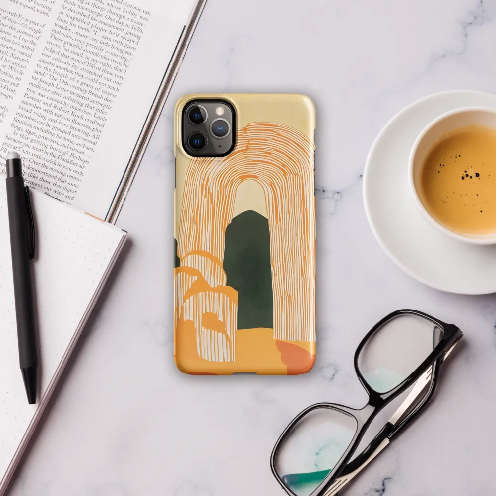 Architectural Echoes: A Minimalist Arch | Phone Case |  11 Pro Max | Snap Case | Glossy