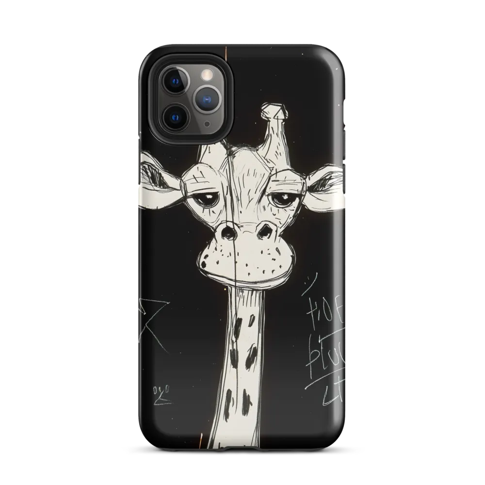 Whimsical Giraffe in Ink | Phone Case |  11 Pro Max | Tough Case | Glossy