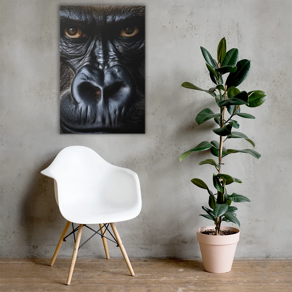 Gaze of the Wild: A Gorilla's Portrait