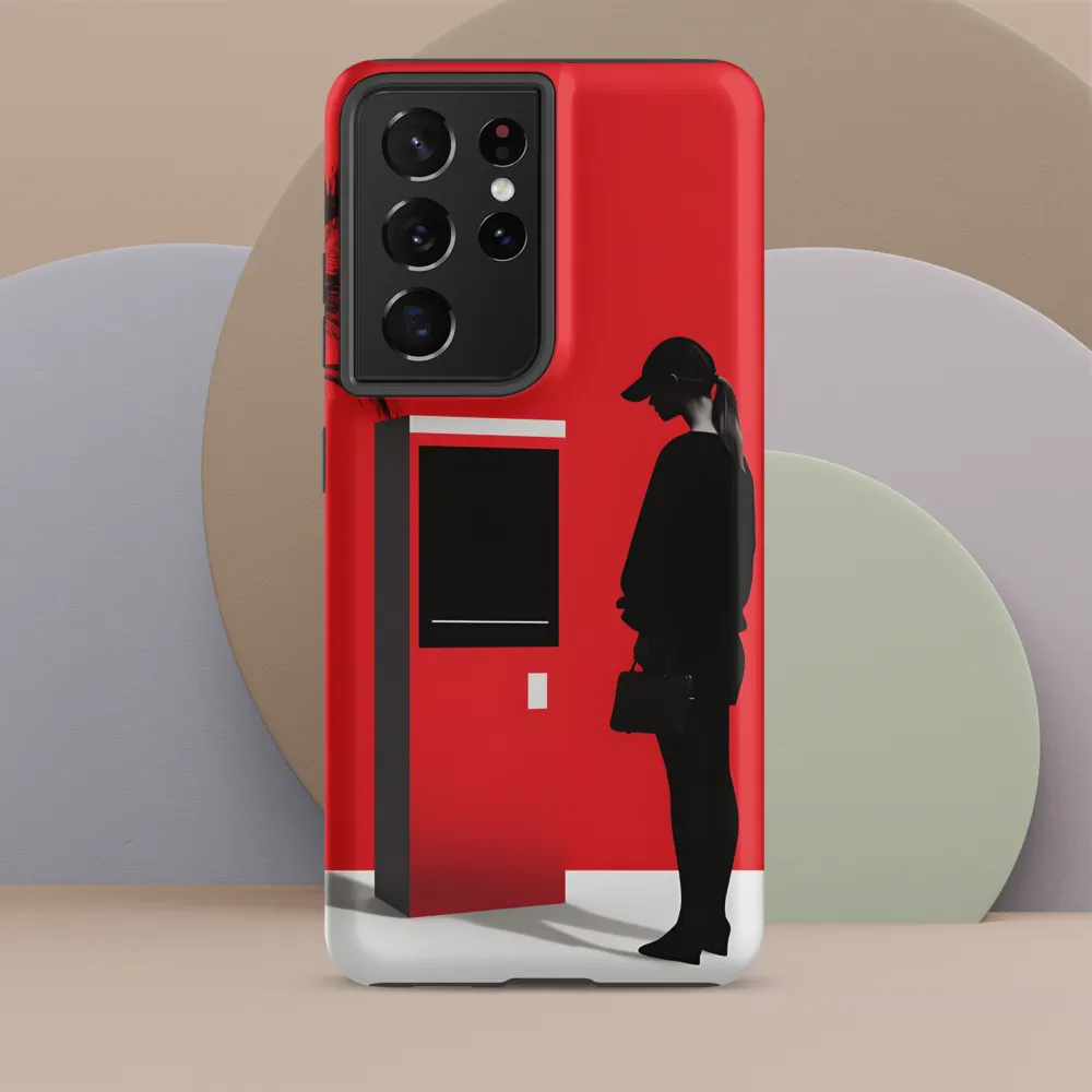 Contemplation in Red | Phone Case |  S21 Ultra | Tough Case | Matte