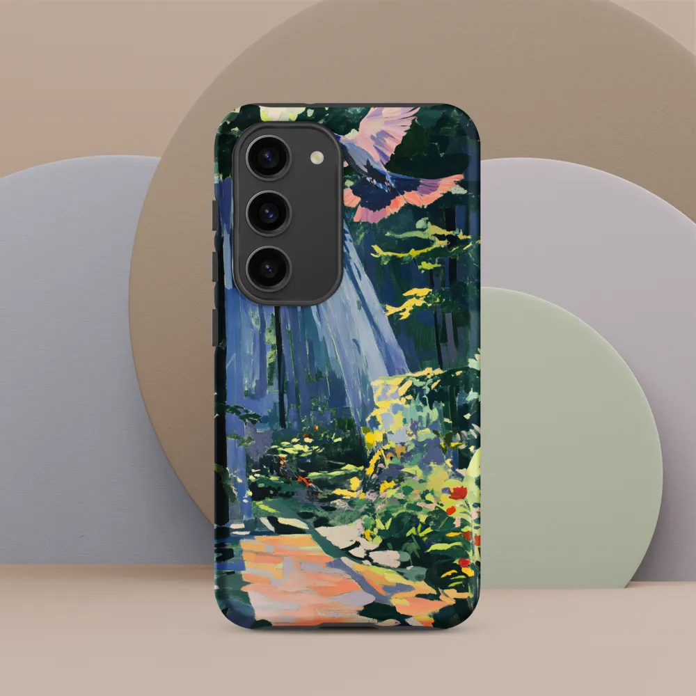 Flight of Light: A Serene Forest | Phone Case |  S23 | Tough Case | Matte
