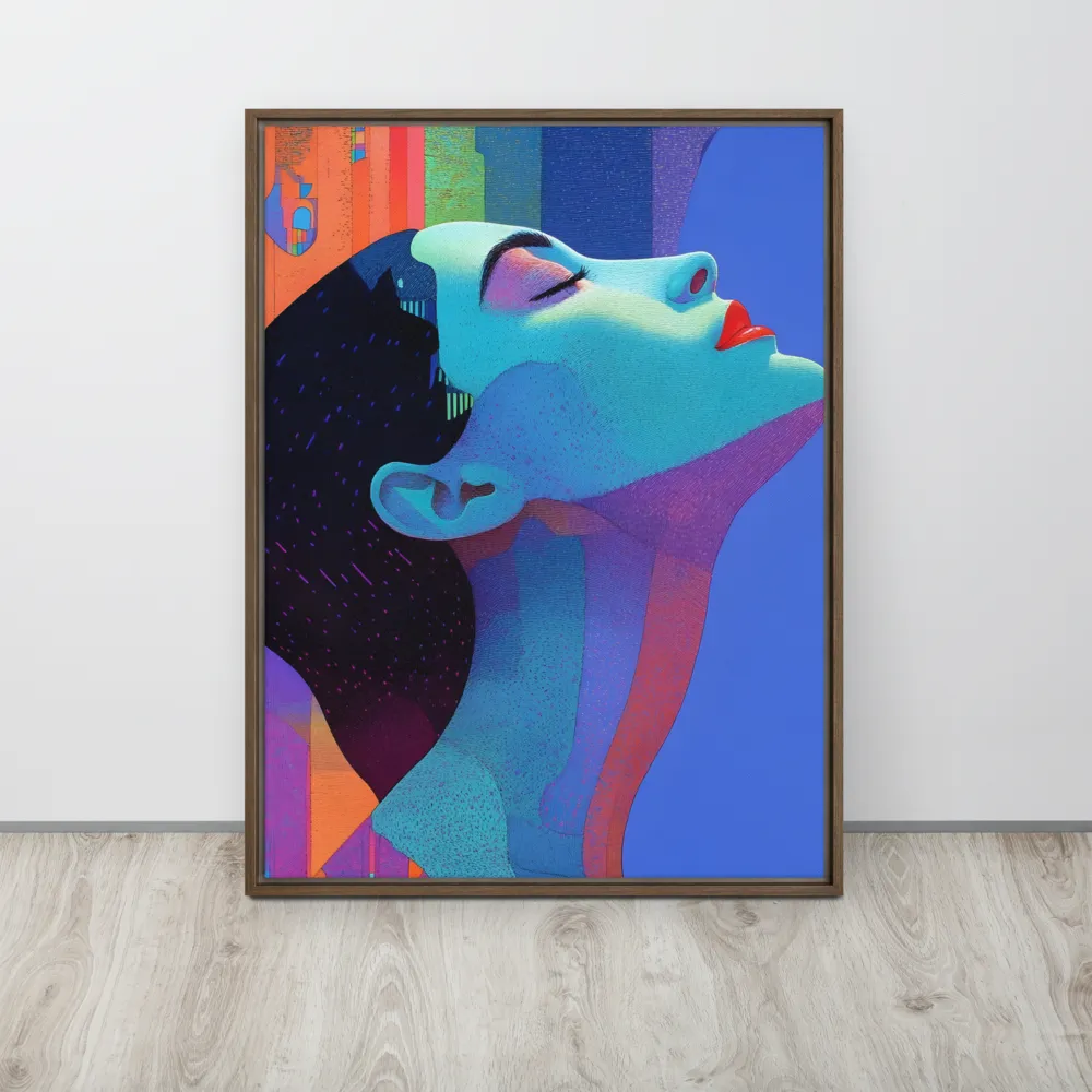 Ethereal Reverie | Canvas with Brown Frame | 24″×32″