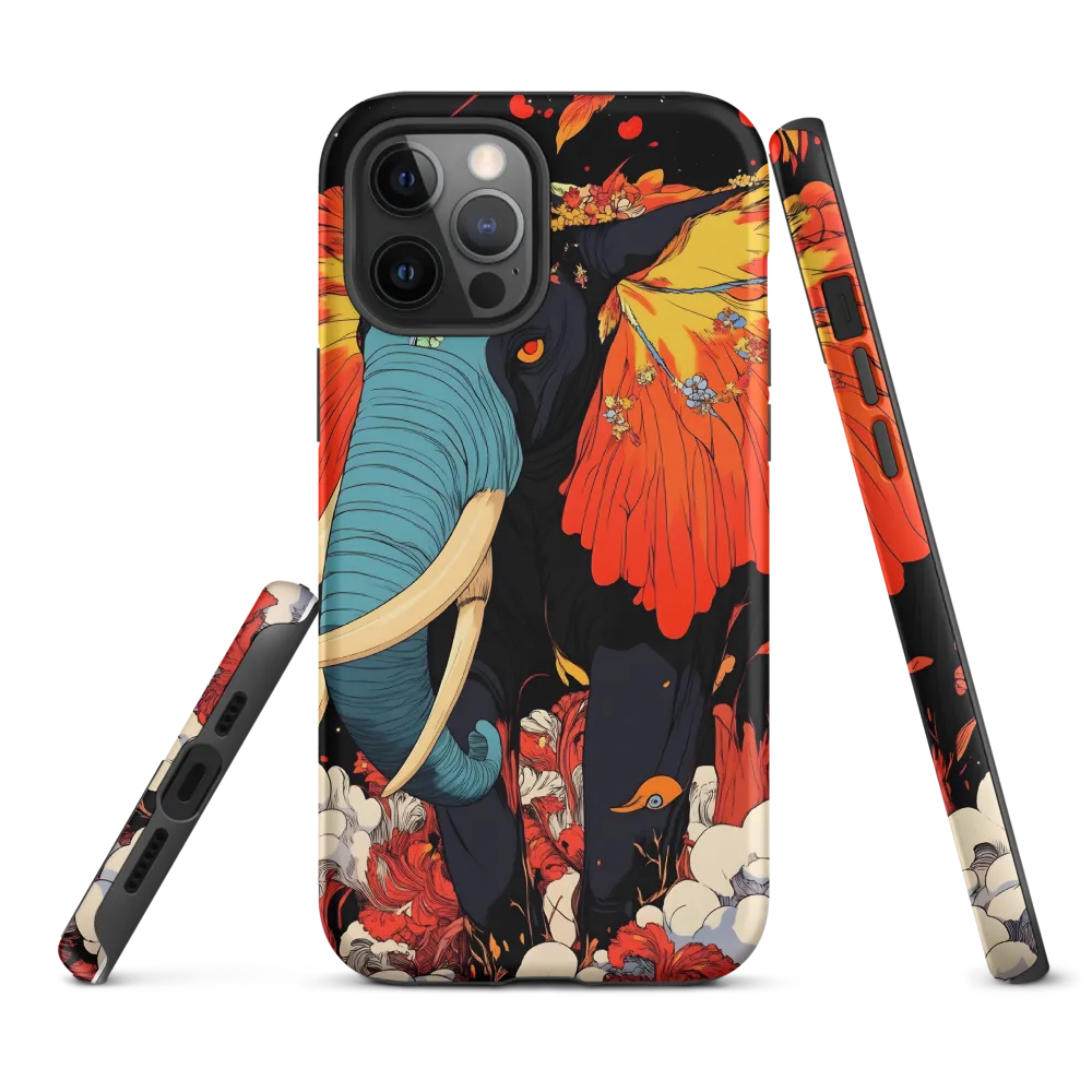 Majesty of the Floral Elephant | Phone Case |  12 Pro Max | Tough Case | Matte