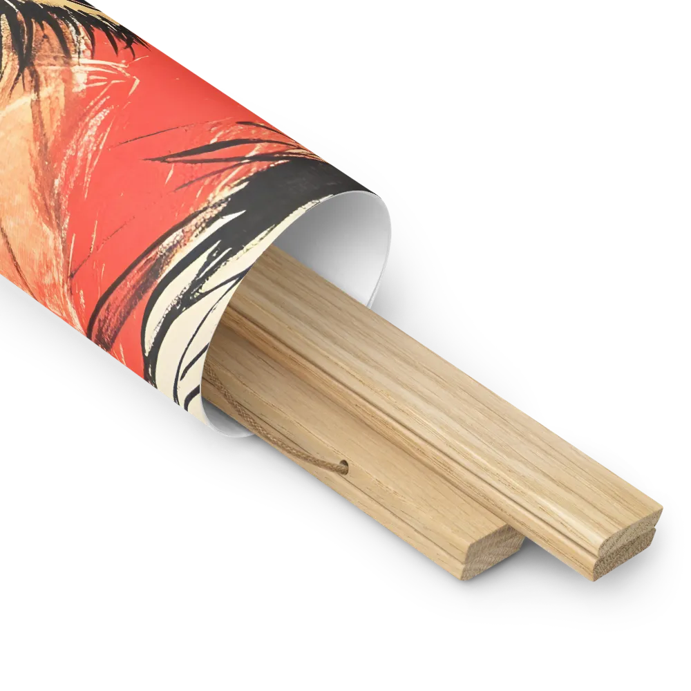 Gaze of Emotion | Poster With Oak Wood Hanger | 16″×16″