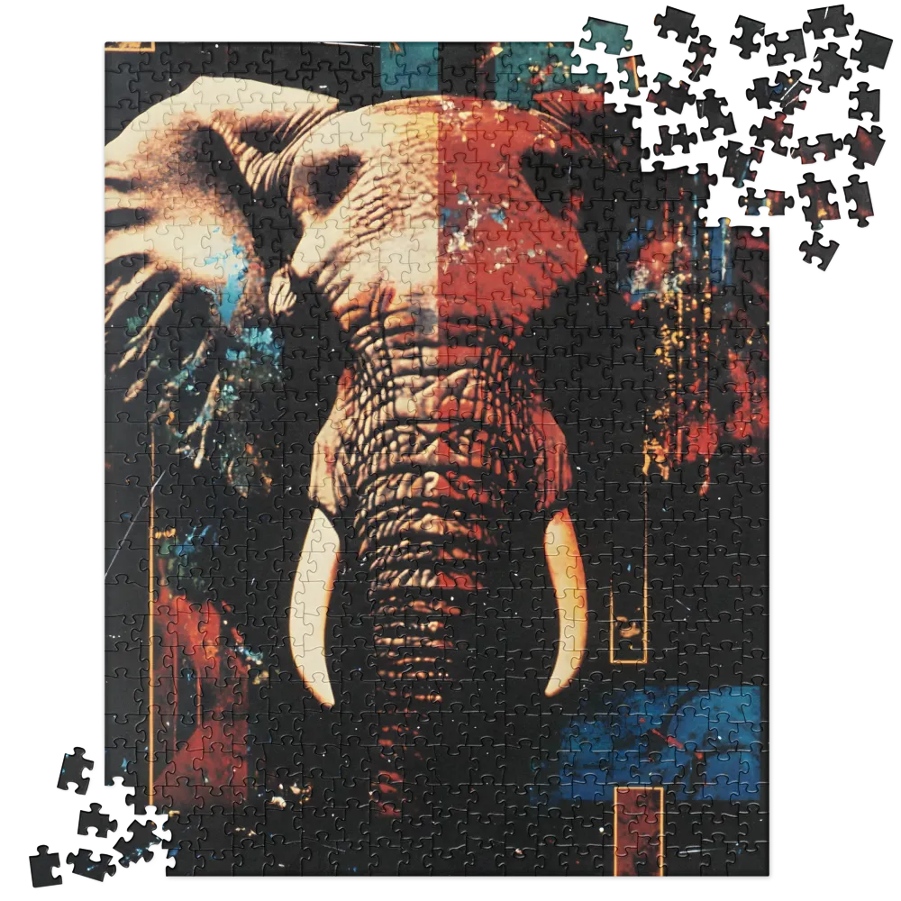 Majestic Mosaic: The Elephant | Jigsaw Puzzle | 520 pieces