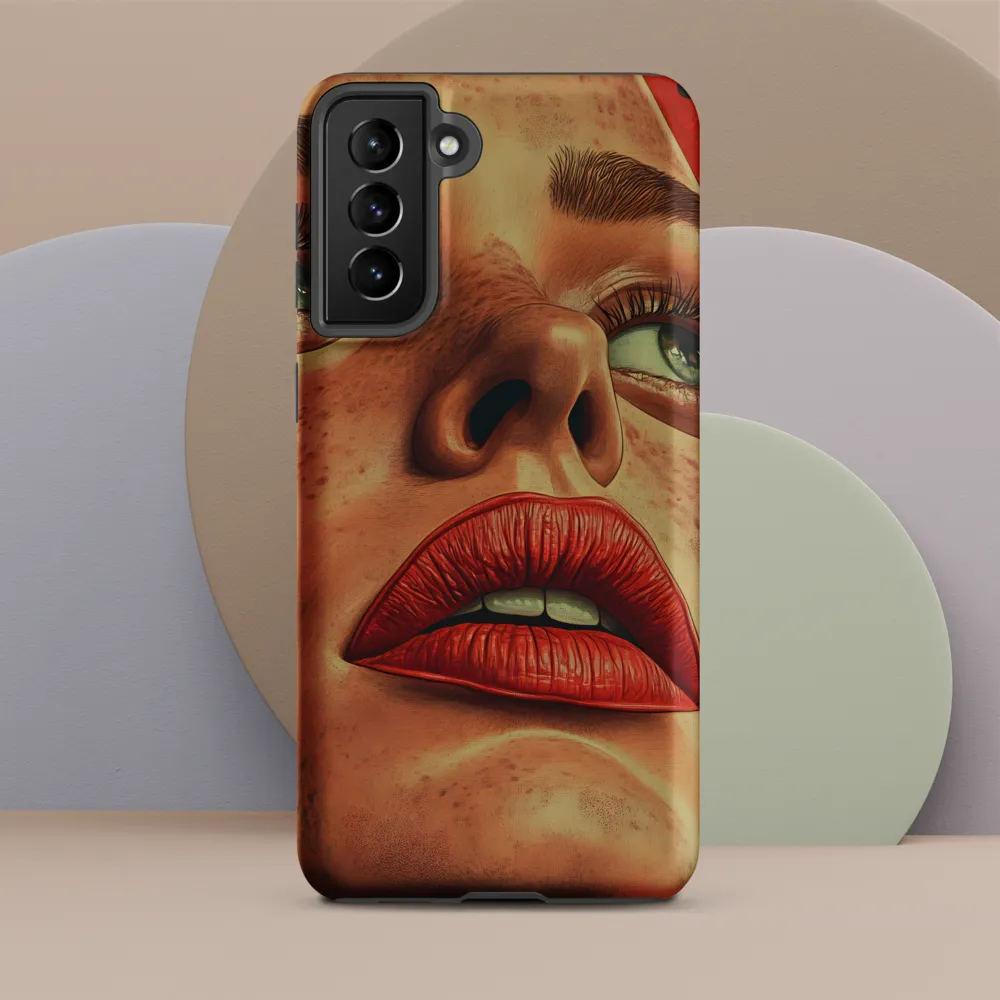 Red Intensity: A Portrait of Elegance