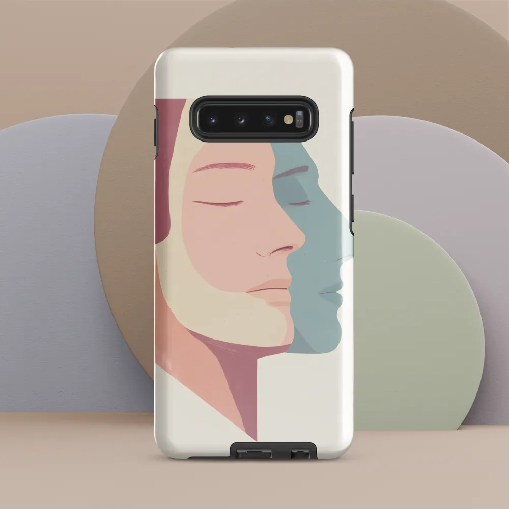 Dual Facets of Serenity | Phone Case |  S10 Plus | Tough Case | Glossy