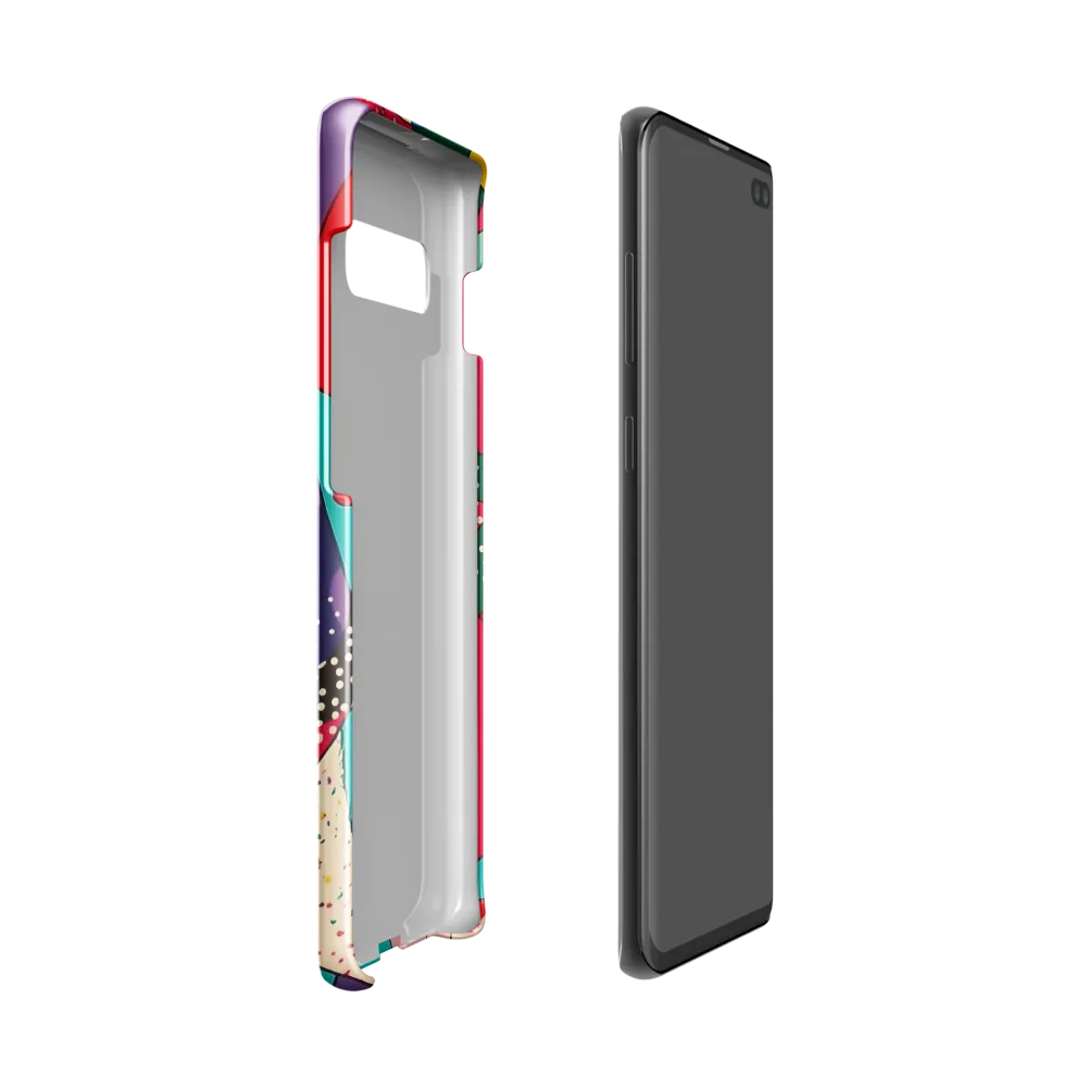 Playful Geometry in Color | Phone Case |  S10 | Snap Case | Glossy