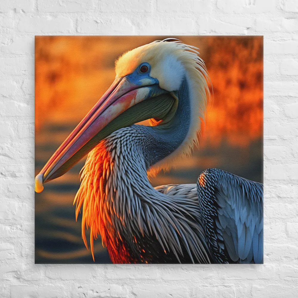 Elegance of the Pelican at Sunset