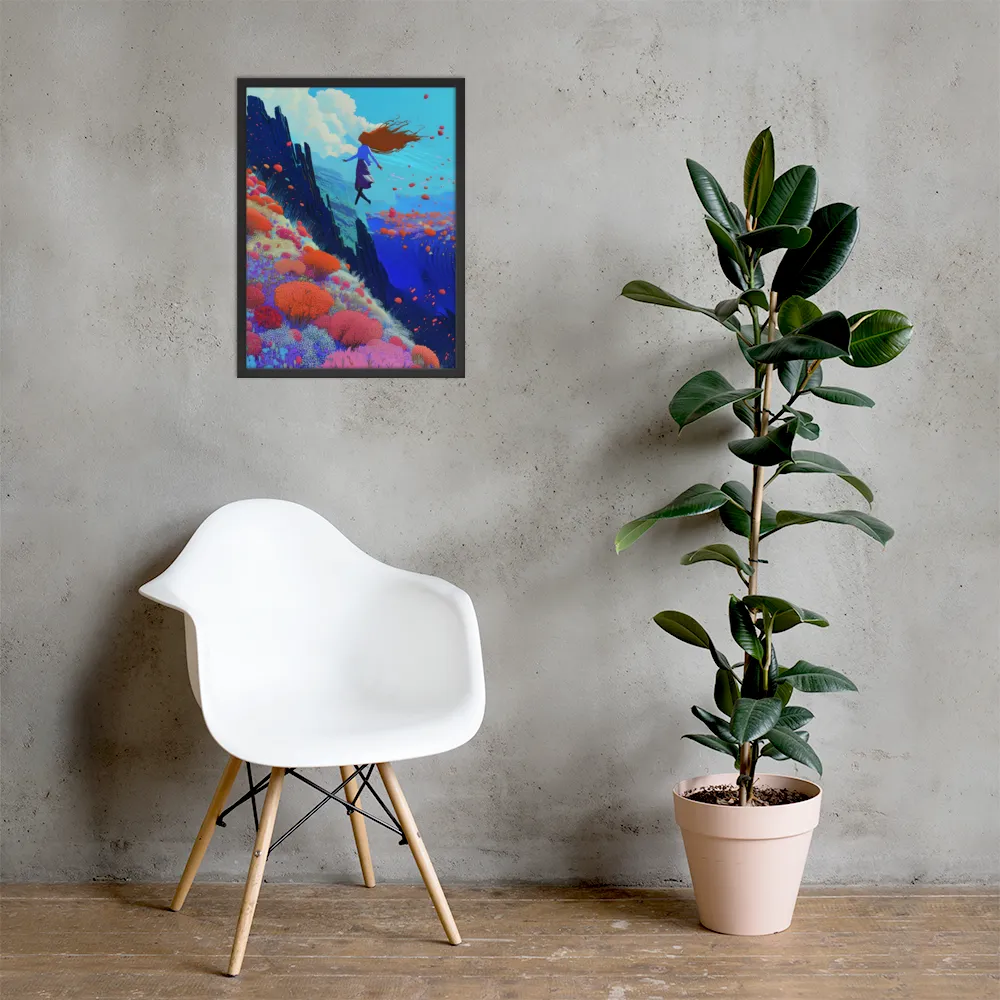 Whispers of Freedom | Poster with Black Frame | 18″×24″