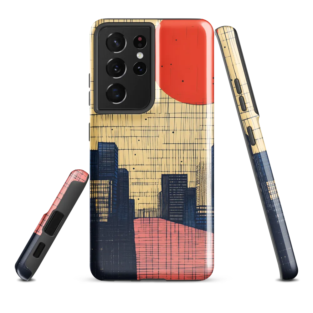 Urban Echoes: A Minimalist Cityscape