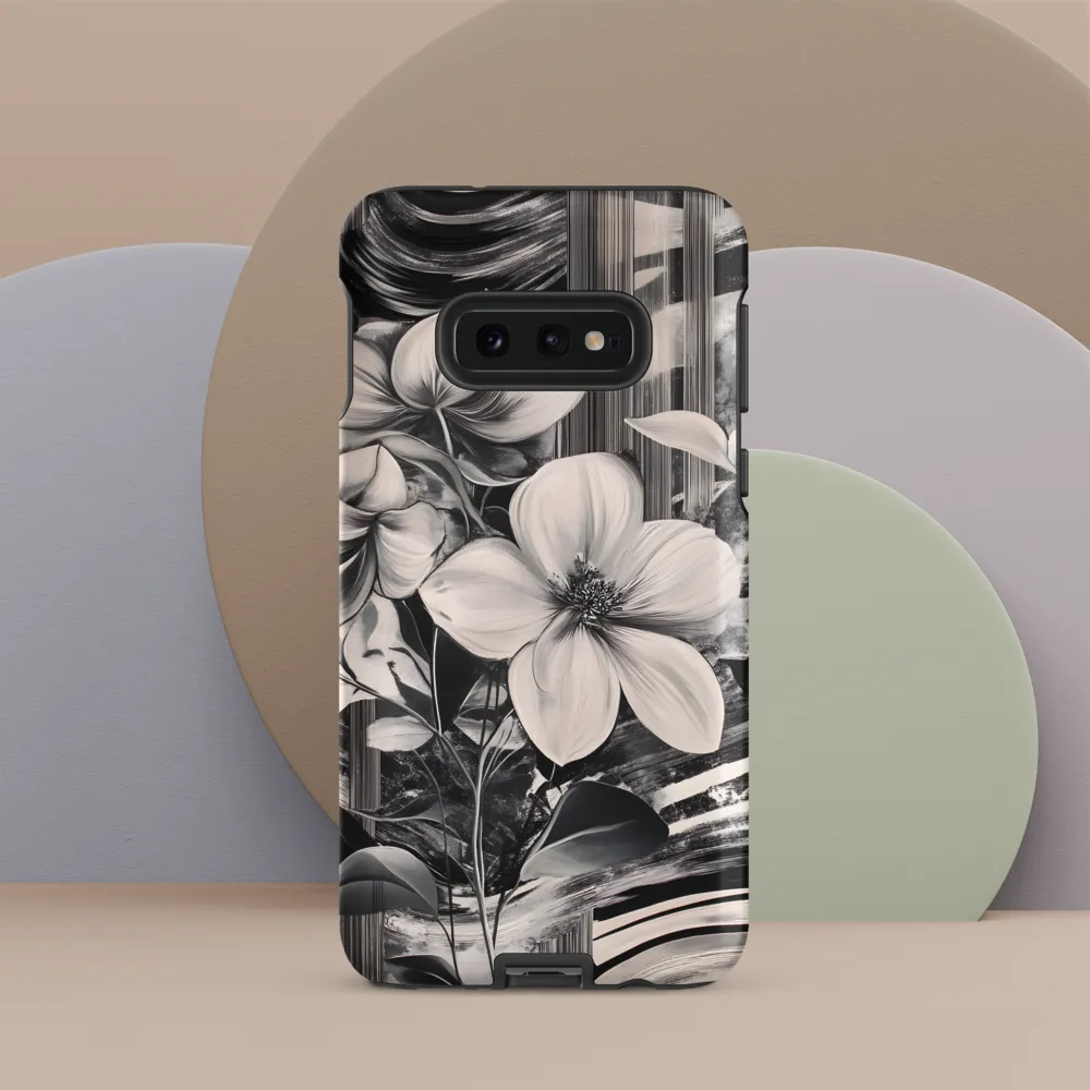 Ethereal Bloom: A Dance of Monochromes