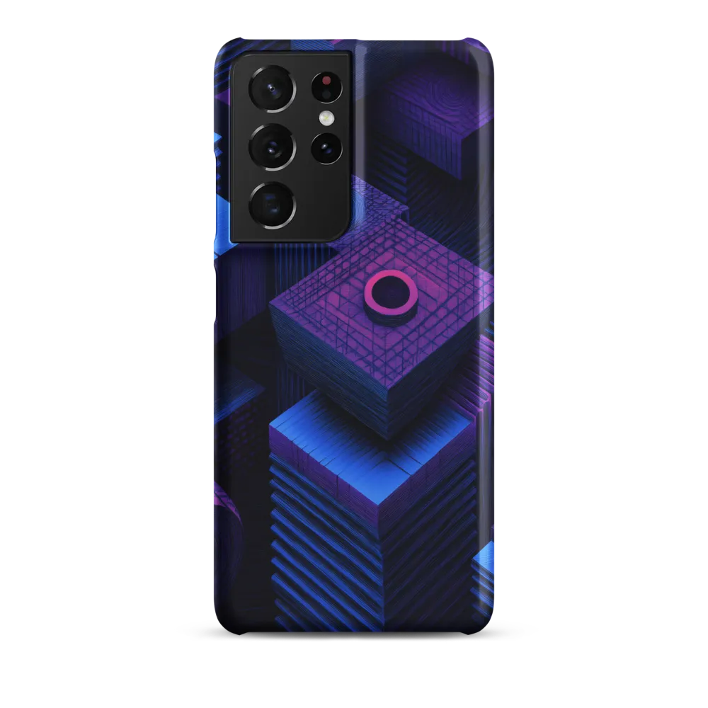Geometric Dreams in Blue and Purple
