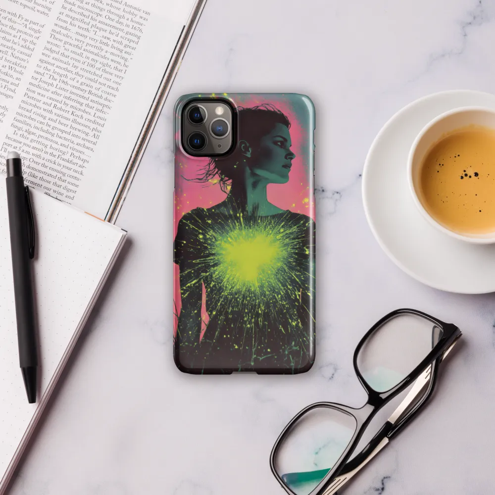 Cosmic Heart: A Surreal Portrait of Strength | Phone Case |  11 Pro Max | Snap Case | Glossy