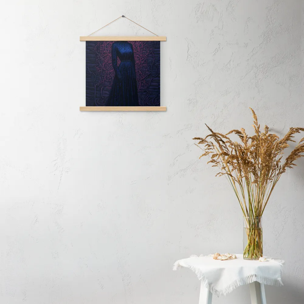 Veil of Enigma | Poster With Oak Wood Hanger | 14″×14″