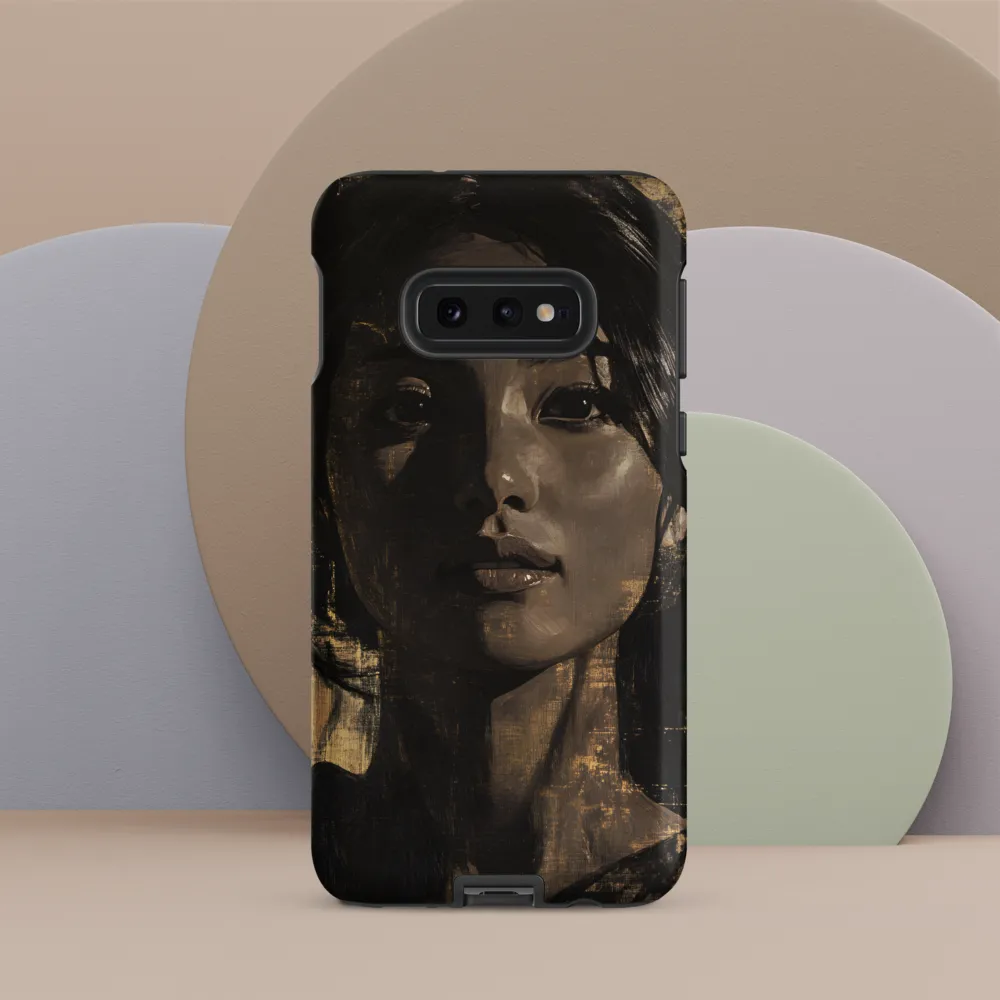 Golden Gaze: A Contemporary Portrait