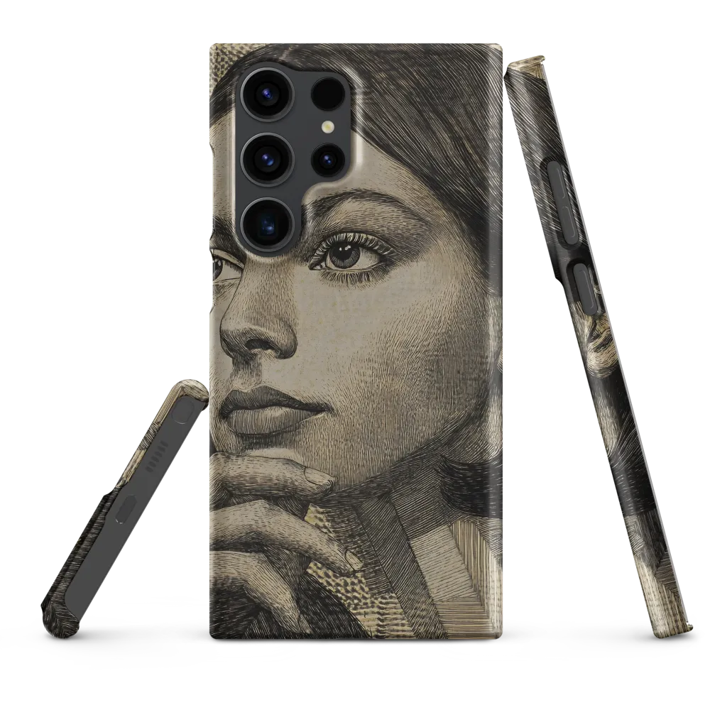 Contemplative Reflection | Phone Case |  S23 Ultra | Snap Case | Matte