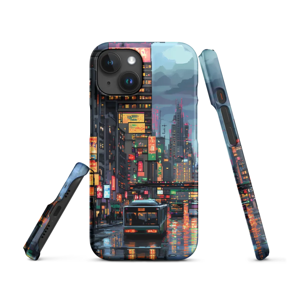 Neon Dreams: A Pixelated Urban Night