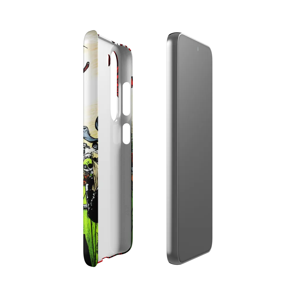 Fiery Elegance: A Fashion Statement | Phone Case |  S23 | Snap Case | Matte