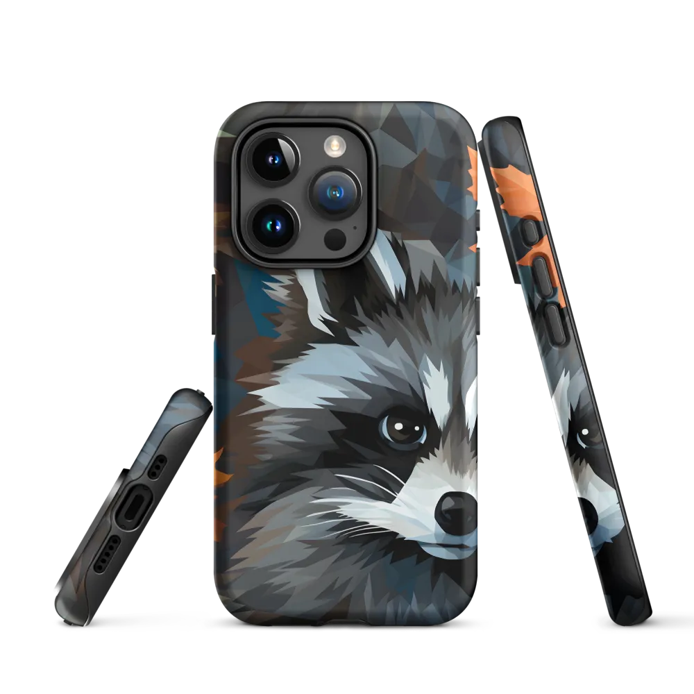 Whispers of Autumn: The Raccoon's Gaze