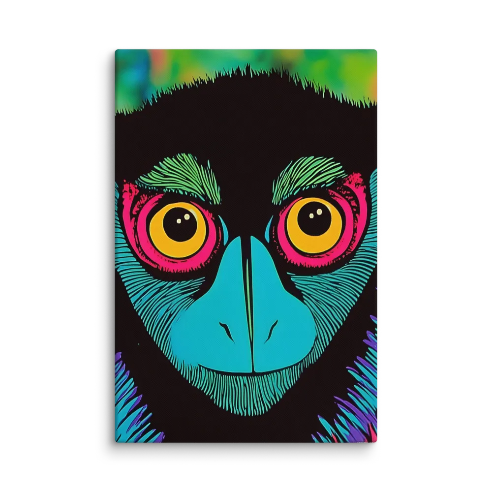 Whimsical Monkey Reflection | Canvas | 32″×48″