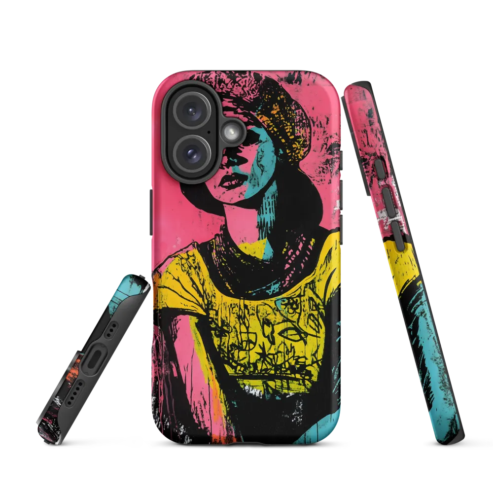 Urban Elegance: A Graffiti Portrait | Phone Case