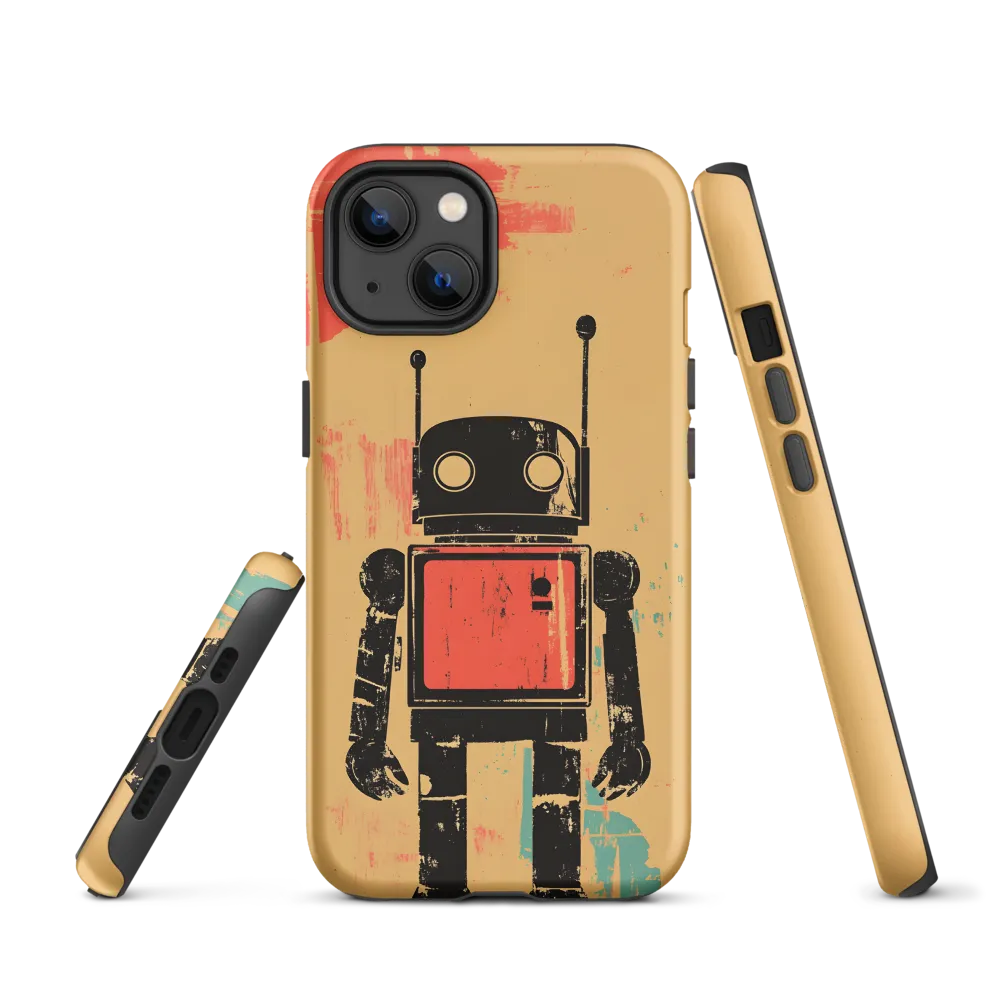 The Retro Robot | Phone Case |  13 | Tough Case | Matte