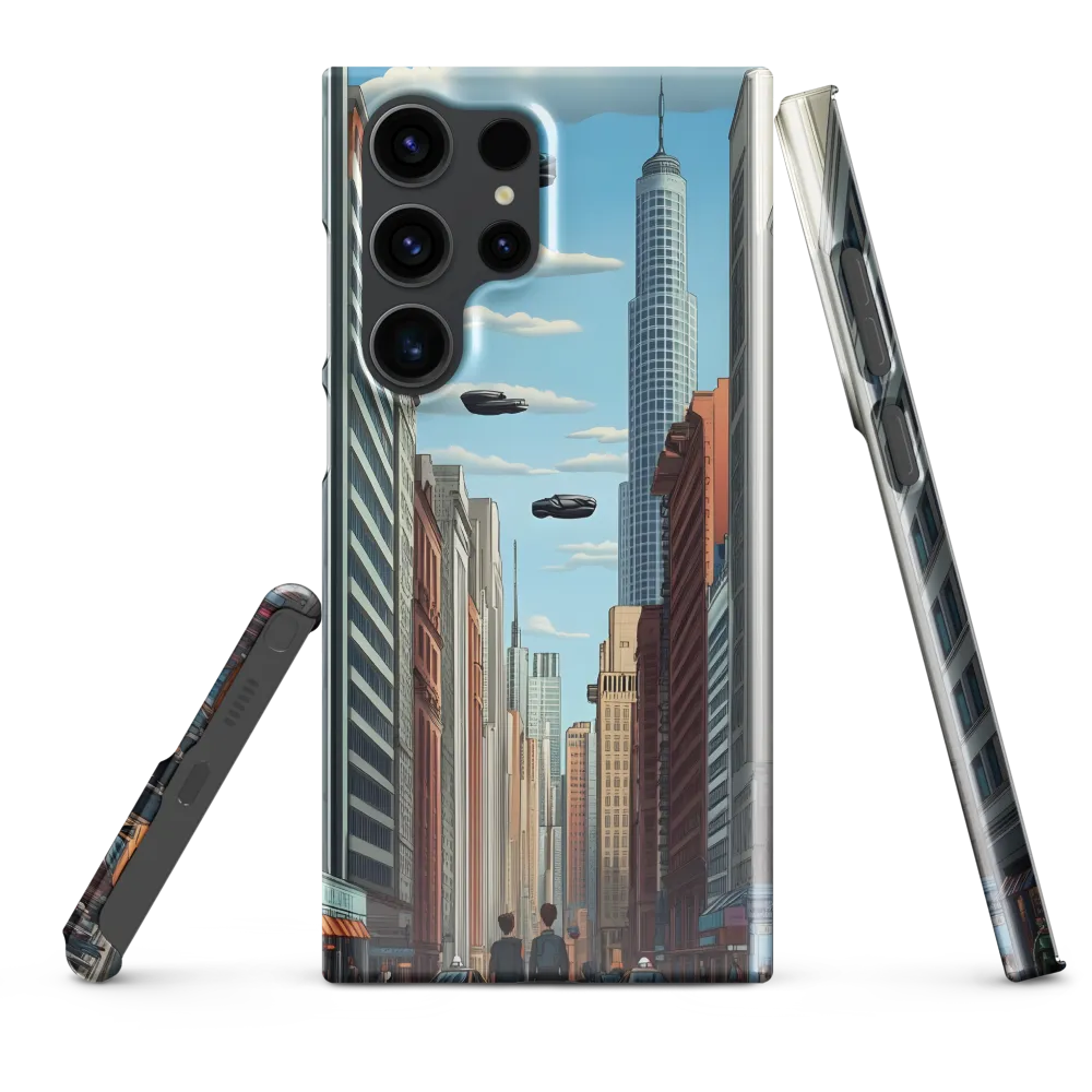 Futuristic Stroll through the Urban Skyline