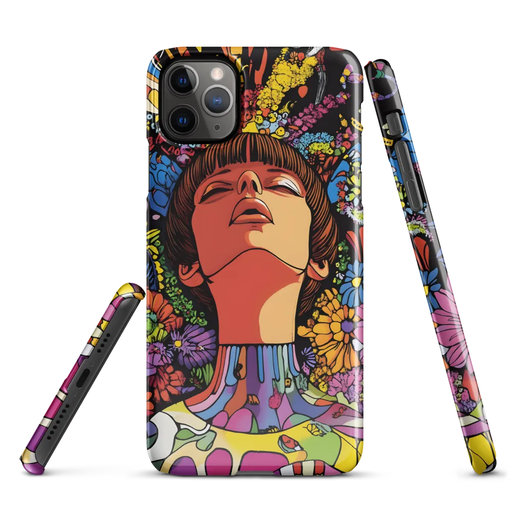 Vibrant Ecstasy: A Psychedelic Portrait | Phone Case |  11 Pro Max | Snap Case | Glossy