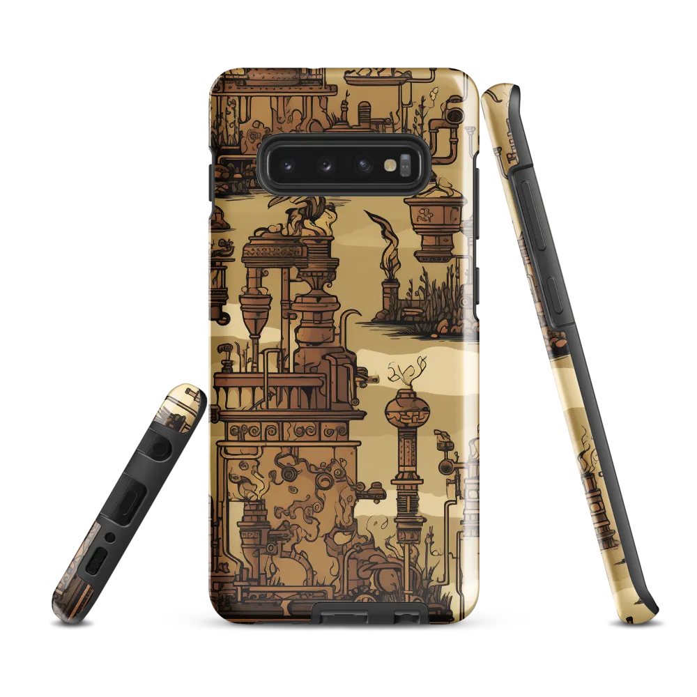 Whimsical Industrial Landscape | Phone Case |  S10 Plus | Tough Case | Glossy