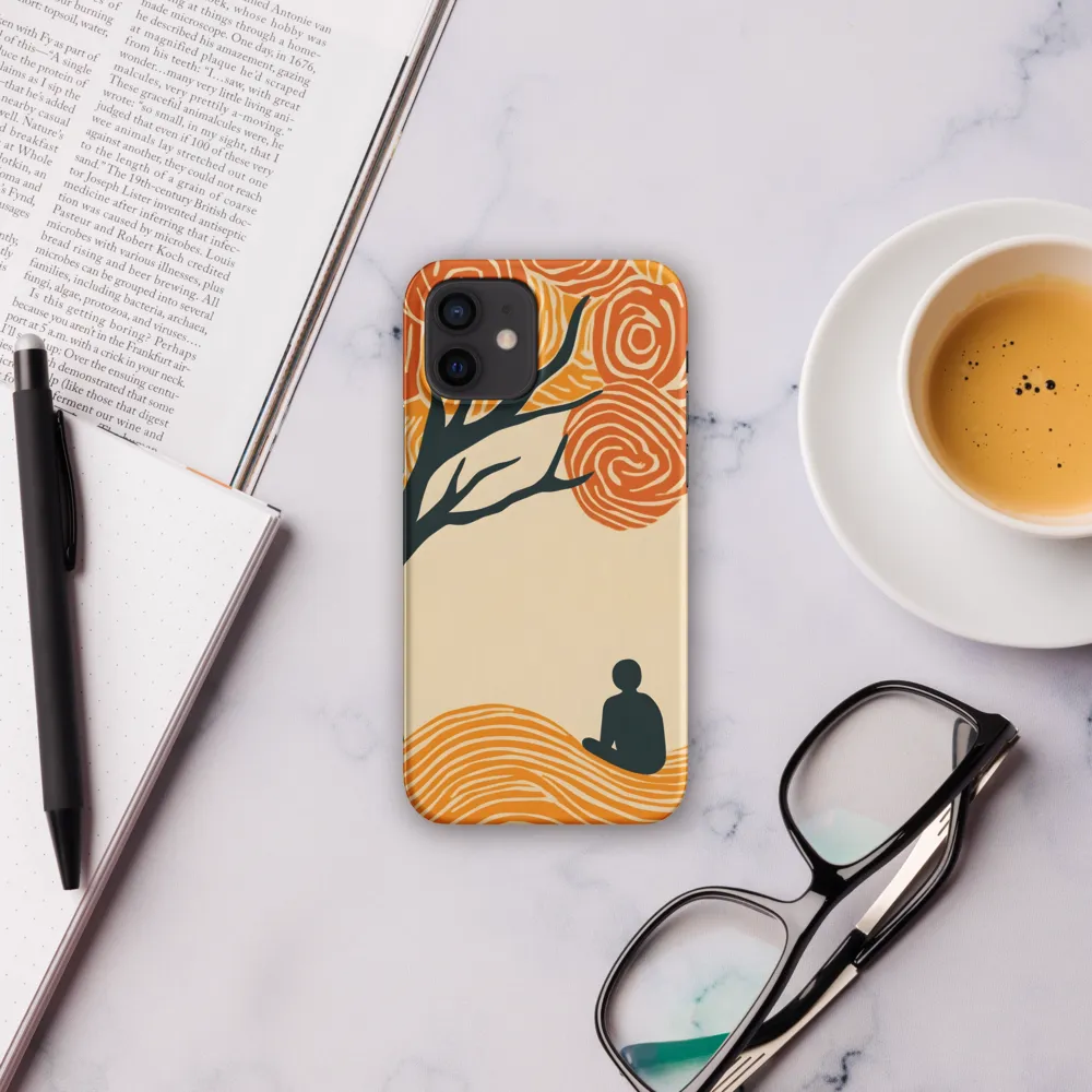 Silent Reflections under Swirling Leaves | Phone Case |  12 | Snap Case | Matte