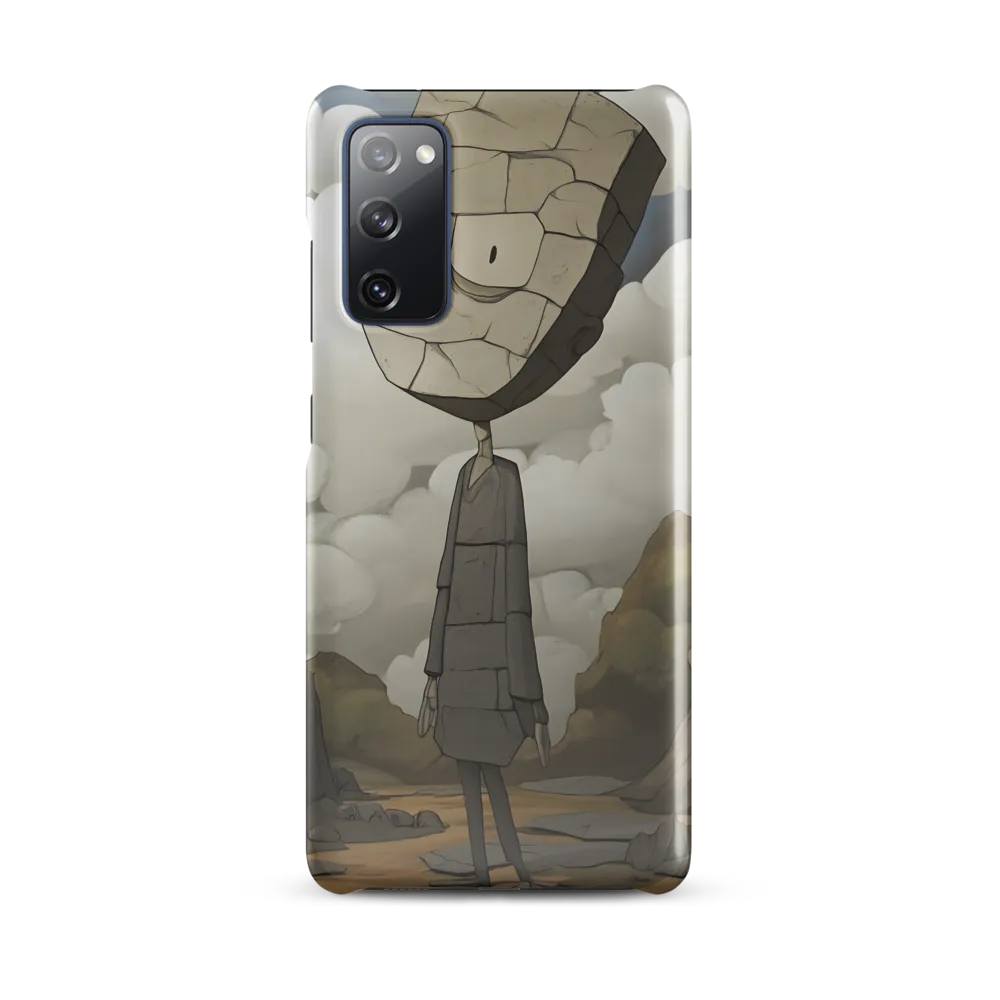 Whimsical Stone Figure in a Rocky Landscape | Phone Case |  S20 FE | Snap Case | Glossy