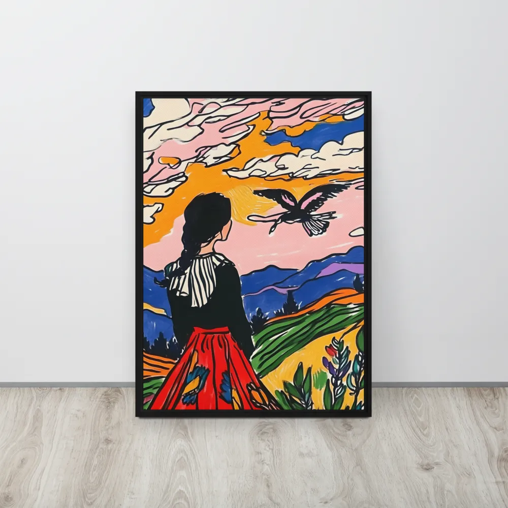 A Journey into Freedom | Canvas with Black Frame | 20″×28″