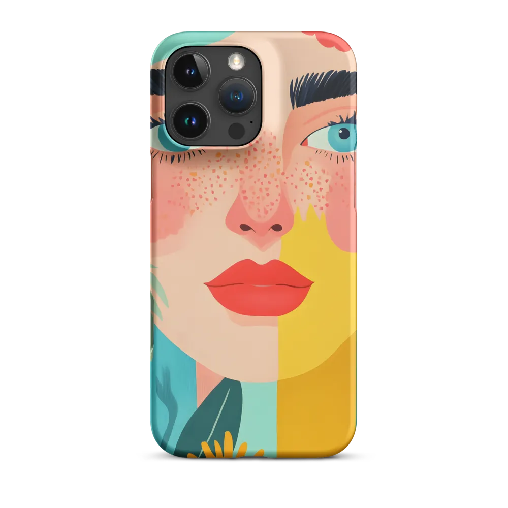 Floral Serenity: A Modern Portrait