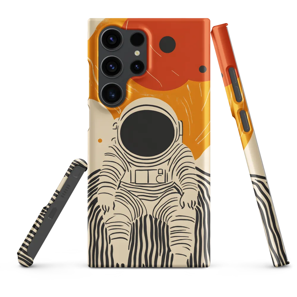 Astronaut in Cosmic Thoughts | Phone Case |  S23 Ultra | Snap Case | Matte
