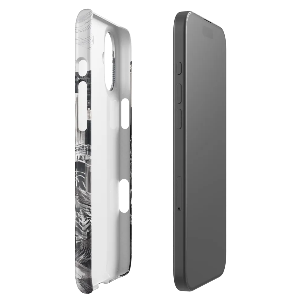 Urban Rhythm in Black and White | Phone Case |  16 Plus | Snap Case | Matte