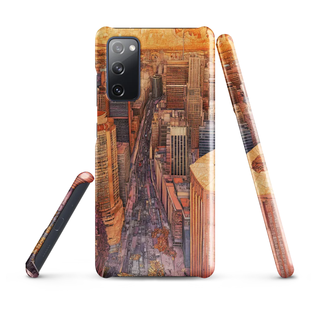 Mosaic Cityscape at Dusk