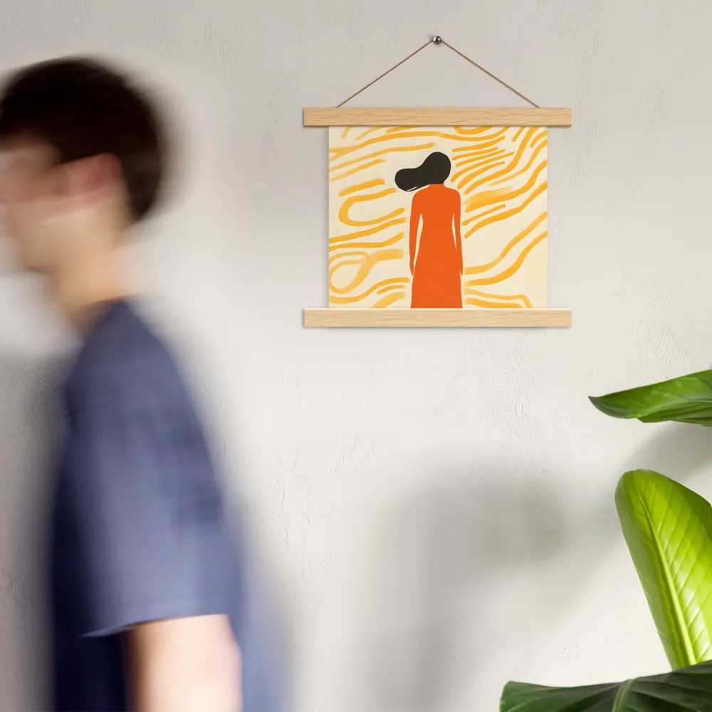 Connection to Serenity | Poster With Oak Wood Hanger | 10″×10″