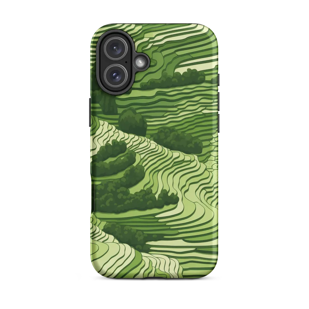 Waves of Green: An Abstract Landscape