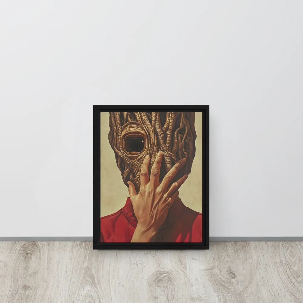 The Mask of Roots | Canvas with Black Frame | 11″×14″