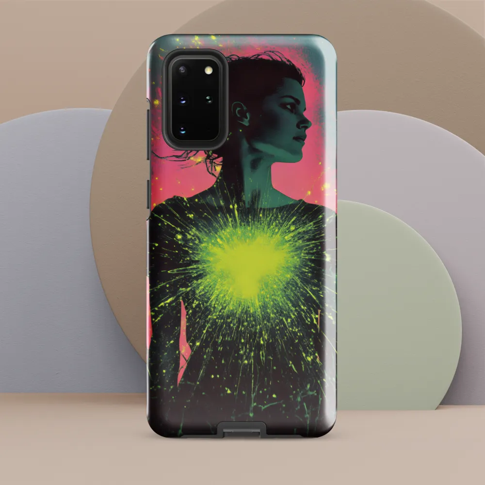 Cosmic Heart: A Surreal Portrait of Strength
