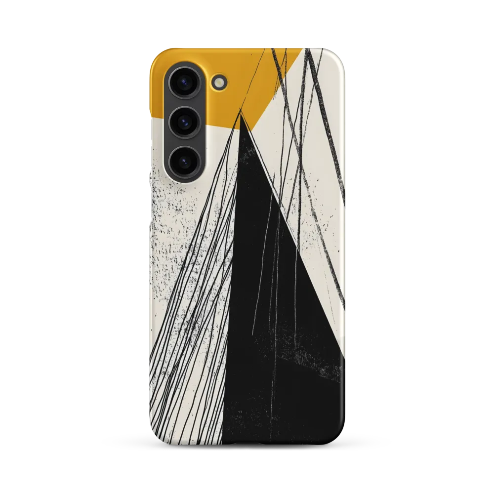 Black Triangle with Linear Strands