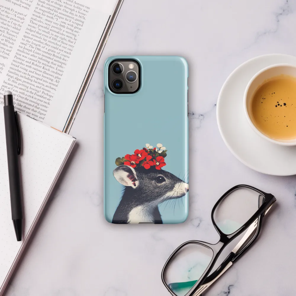 Whimsical Flora: A Mouse's Floral Crown | Phone Case |  11 Pro Max | Snap Case | Glossy