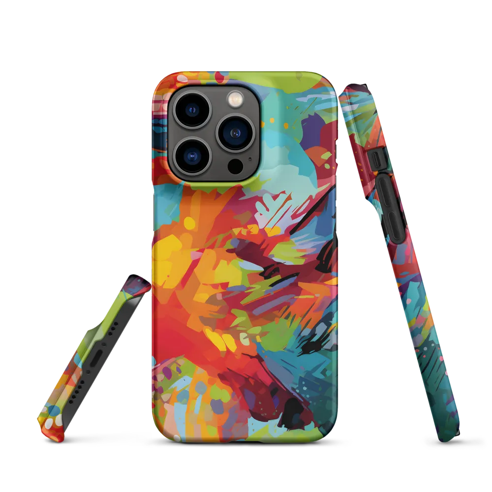 Colorful Lizard: An Abstract Adventure | Phone Case |  14 Pro | Snap Case | Matte