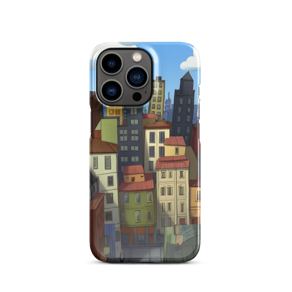 Urban Symphony: A Colorful Cityscape | Phone Case |  13 Pro | Snap Case | Glossy