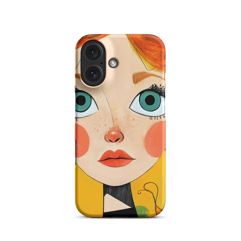 Whimsical Portrait of a Girl | Phone Case |  16 | Snap Case | Matte